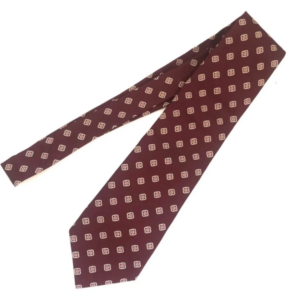 Banana Republic Burgundy Geometric Tie